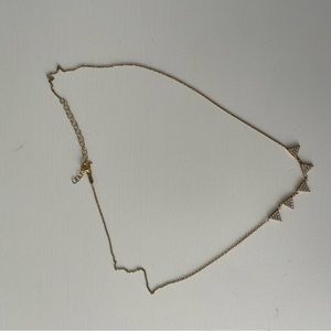 BRAND NEW Gold necklace with diamond charms